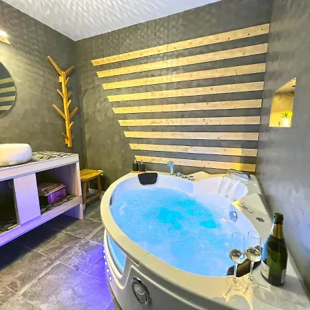 Maison en pierre jacuzzi a 500m de l'ain 3ch 8p Poncin Extérieur photo